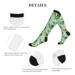 Cucumber Design Knee High Compression Socks for Pickleball