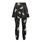Bee Print Skirts with Leggings for Pickleball