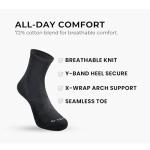 Brighto Lightweight Cotton Crew Socks for Pickleball