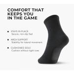 Brighto Lightweight Cotton Crew Socks for Pickleball