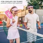 KOFULL Pickleball Sweatbands and Headbands Set, Pink