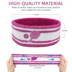 KOFULL Pickleball Sweatbands and Headbands Set, Pink