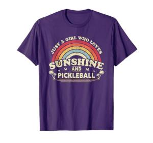 Sunshine Lover Pickleball Shirt For Girls