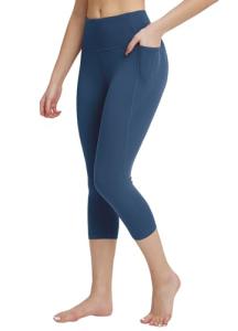 Women's High Waisted Capri Leggings with Pockets