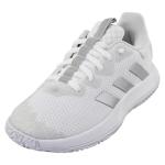 Adidas Women's SoleMatch Control Sneaker in White/Silver/Grey