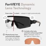 CRBN Pivot Pickleball Glasses - Photochromic Lens, Unisex