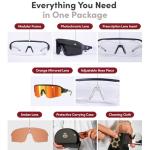 CRBN Pivot Pickleball Glasses - Photochromic Lens, Unisex