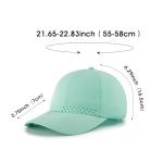 Women's Quick-Dry Mesh Baseball Cap UV Protection - Aqua