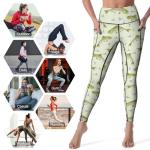 Rainbow Trout High-Waisted Yoga Pants for Women