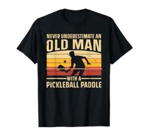 Pickleball Art Paddle Player T-Shirt for Men/Women