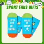 Light Blue Unisex Pickleball Socks for Men and Women