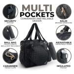 IZARI Pickleball Bag with Ball Bag and Hooks