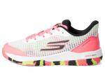 Skechers Women's Viper Pickleball Court Sneaker, White/Multi