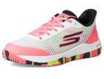 Skechers Women's Viper Pickleball Court Sneaker, White/Multi