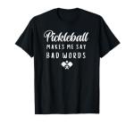 Comical Pickleball Players Tee: More Fun, Less Fuss