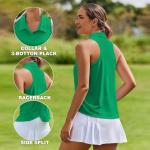 Women's Quick-Dry Sleeveless Pickleball Polo Shirt