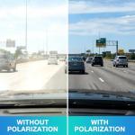 RIVBOS Women's Polarized Pickleball Sunglasses in Black & Pink