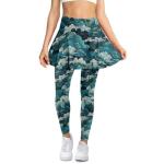 Iris Judy Turquoise Cloud Women's Pickleball Skirt with Leggings