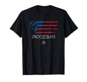 USA Flag Design Pickleball Tee