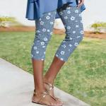 Whimsyria Stylish High-Waisted Capri Leggings for Women