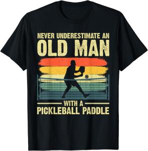 Cool Grandpa Pickleball Player T-Shirt for Men