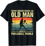 Grandpa Pickleball Player Cool T-Shirt for Men