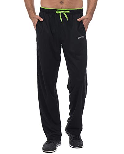 CENFOR Men's Open Bottom Athletic Sweatpants