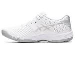 ASICS Women's Pickleball Shoes, Size 8.5, White/Silver