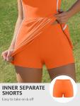 ATTRACO Pickleball Tennis Dress with Built-in Shorts & Bra