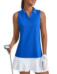 Women's UPF 50+ Sleeveless Pickleball Polo Shirt