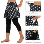 Women's Capri Skirted Leggings for Pickleball