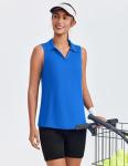 Women's UPF 50+ Sleeveless Pickleball Polo Shirt