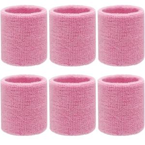 Absorbent Wrist Sweatbands for Pickleball - 6 Pack
