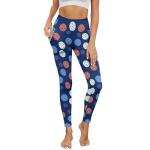High Waisted Pickleball Print Yoga Pants for Women