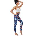 High Waisted Pickleball Print Yoga Pants for Women