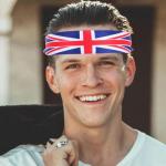 British Flag Sweatband for Pickleball and Running