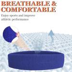 4 Pack Moisture-Wicking Headbands for Sports