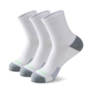 MONFOOT Unisex 3-Pair Cushion Pickleball Socks