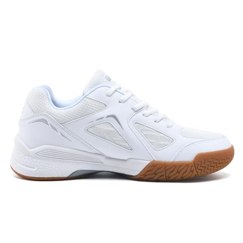 LEFUS Women's Pickleball Court Shoes - White, Size 8.5