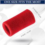 Absorbent 6 Inch Wrist Sweatbands - 4 Pack