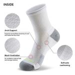 MONFOOT Unisex 3-Pair Cushion Pickleball Socks