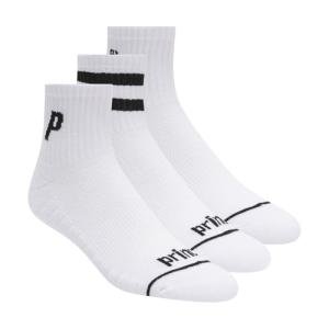 Prince Men's 3-Pack High Quarter Crew Socks
