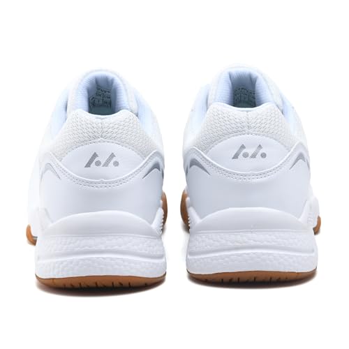 LEFUS Women's Pickleball Court Shoes - White, Size 8.5