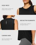 G Gradual Women’s Black High Neck Athletic Tank