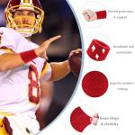 Absorbent 6-Pack Sports Wrist Sweatbands - Red