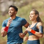 Absorbent 6-Pack Sports Wrist Sweatbands - Red