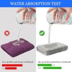 Absorbent 6-Inch Cotton Wrist Sweatbands (4 Pack)