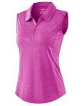 Women's 1/4 Zip Pickleball Tank Top, Heather Rose