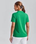 Women's V Neck Pickleball Polo Shirt, Green