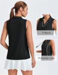 Women's Sleeveless Collared Pickleball Tank Top